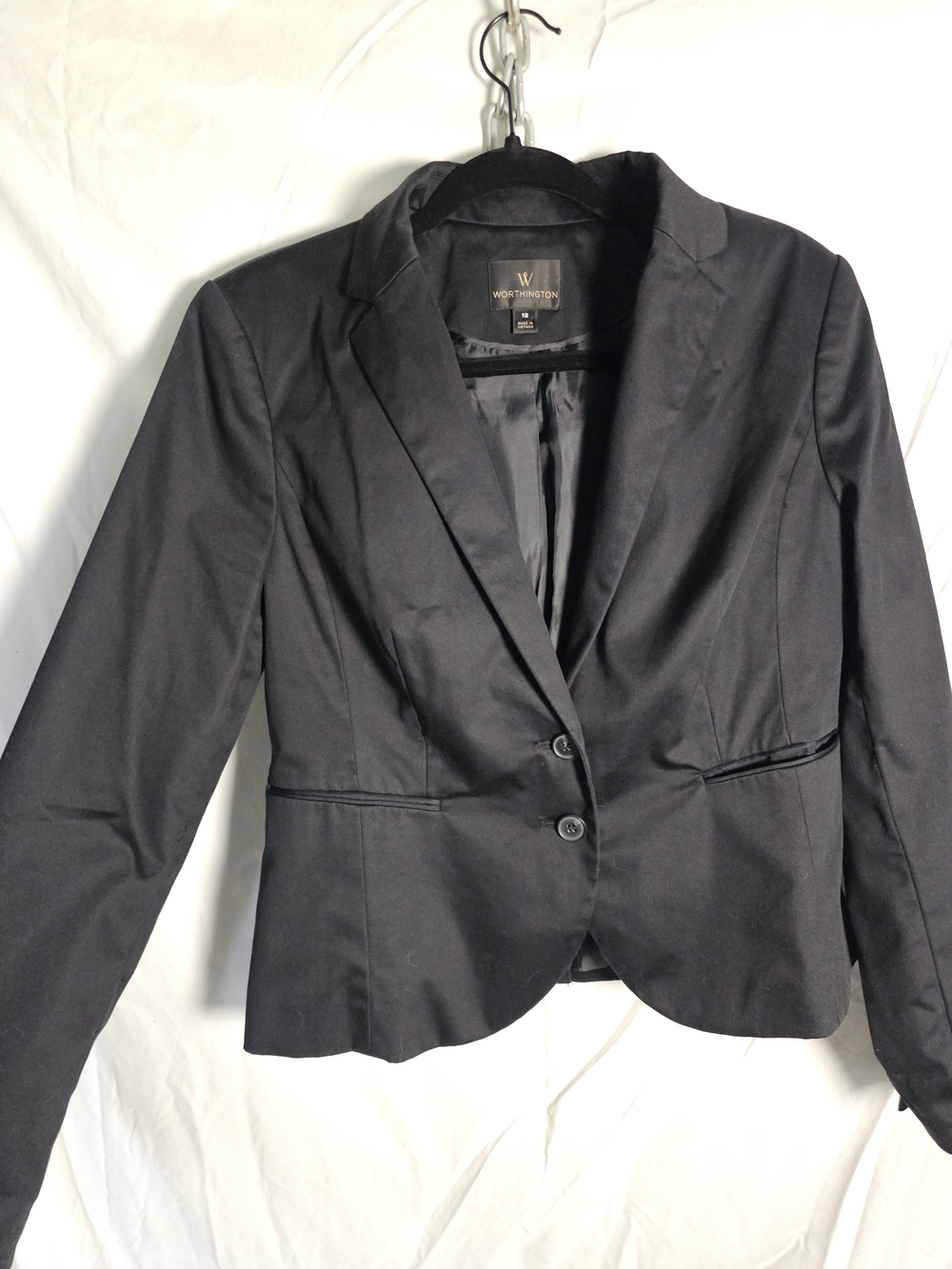Worthington Black Tailored Blazer Jacket